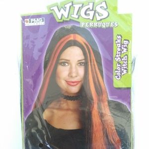 - PMG Black w/Red Streaks Wig
